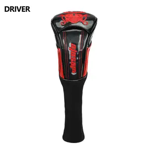 1PC golf club cover,Cool skull design,High-grade mirror-finish PU wear-resistant and scratch-resistant,Easy to slip on and off with elastic fabric,Suitable for drivers/ fairways/ hybrid,Golf accessories