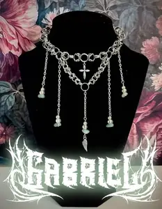 Supernatural Gabriel Inspired Stainless Steel Chainmaille Necklace