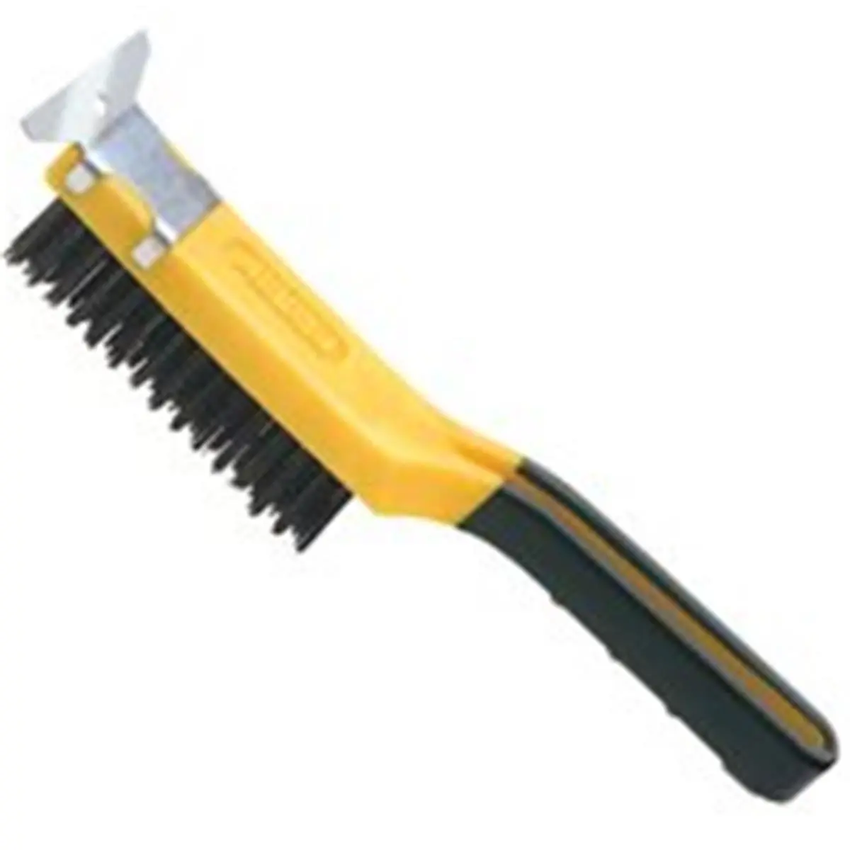212 MAIN Carbon Steel Wire Brushes with Soft Grip, Scraper and Handle, 4x11 in