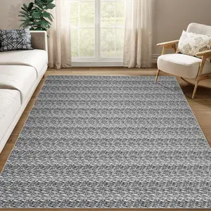 Modern Braided Printed Rug Farmhouse Rug Low Pile Non Slip Rug Washable Area Rug Foldable Indoor Rug For Bedroom Laundry Room Kitchen