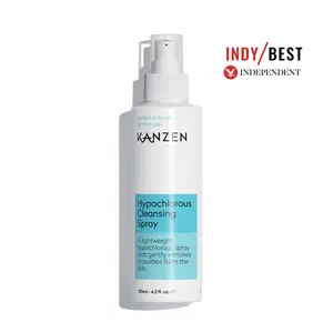 Kanzen Skincare Hypochlorous Cleansing Anti Bacterial Spray 125ml 4.2 fl oz | 125ppm Hypochlorous Acid, Skincare Facial Spray | For Sensitive Skin, Acne Prone Skin, Non Comedogenic | Pure Ingredients
