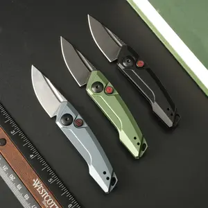 Small folding knife, aluminum alloy handle, 154 high hardness steel, outdoor camping, driving, fishing EDC tool, best gift
