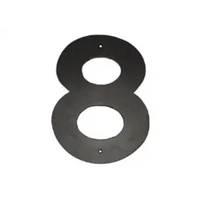 212 MAIN 8 In. Aluminium Individual House Number Sign, Modern Helvetica Font, Home Improvement Decor