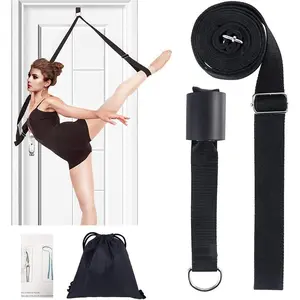 Adjustable Leg Stretcher Lengthen Ballet Stretch Band - Easy Install on Door Flexibility Stretching Leg Strap Great Cheer Dance Gymnastics Trainer Stretching Equipment Taekwondo Training