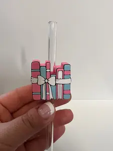 Book Stack 10mm Straw Topper.  Straw Not Included