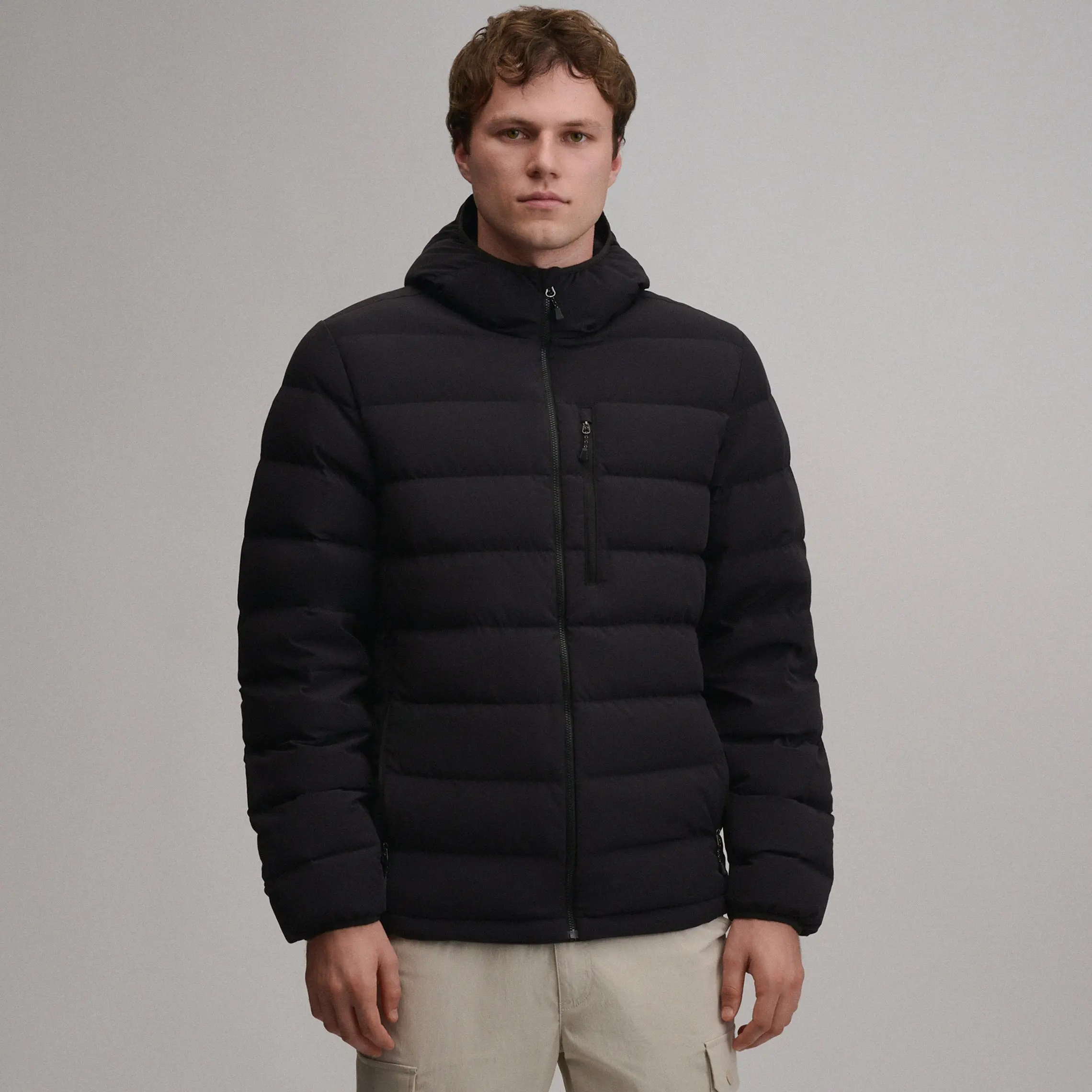 Men's EB Stretch Down Hooded Jacket