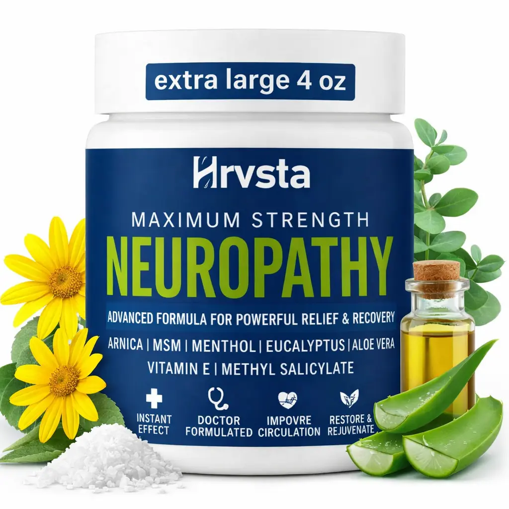 summervibes Neuropathy Relief Cream-4 0z-MaximumStrength Nerve Relief for Feet Hands Legs Toes -Natural Ingredients Frankincense Arnica Aloe VeraEmu MSM Hemp - Fast-Acting Formula,summerwins,travel essentials,sunscreen