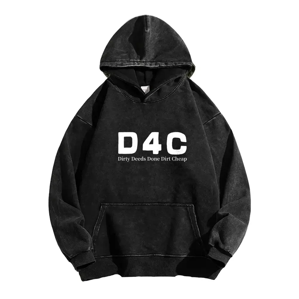 SBR D4C Acid Wash Hoodie“JOJO's Bizarre Adventure” American Style