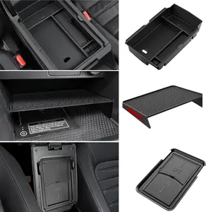 3PCS Center Console Organizer for Honda CRV 2023-2026 CR-V Hybrid ABS Material Hidden Storage Box & Armrest Tray Accessories