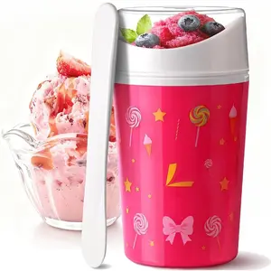 Unique DIY Slushie Cup,Quick Frozen Homemade Single-Serving Slushies,Magic Quick Frozen,Double Layer Squeeze Cup Slushy Maker for Kids Friends Family, BPA-free