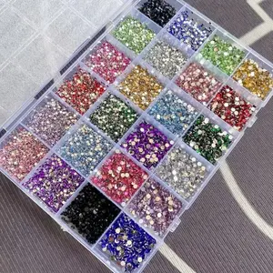 9000pcs Nail Art Rhinestones Set, Resin Rhinestones, DIY Friendly Fashion Jewelry Accessories, Vibrant Colors, Durable Water Resistant Decorations, Versatile Usage