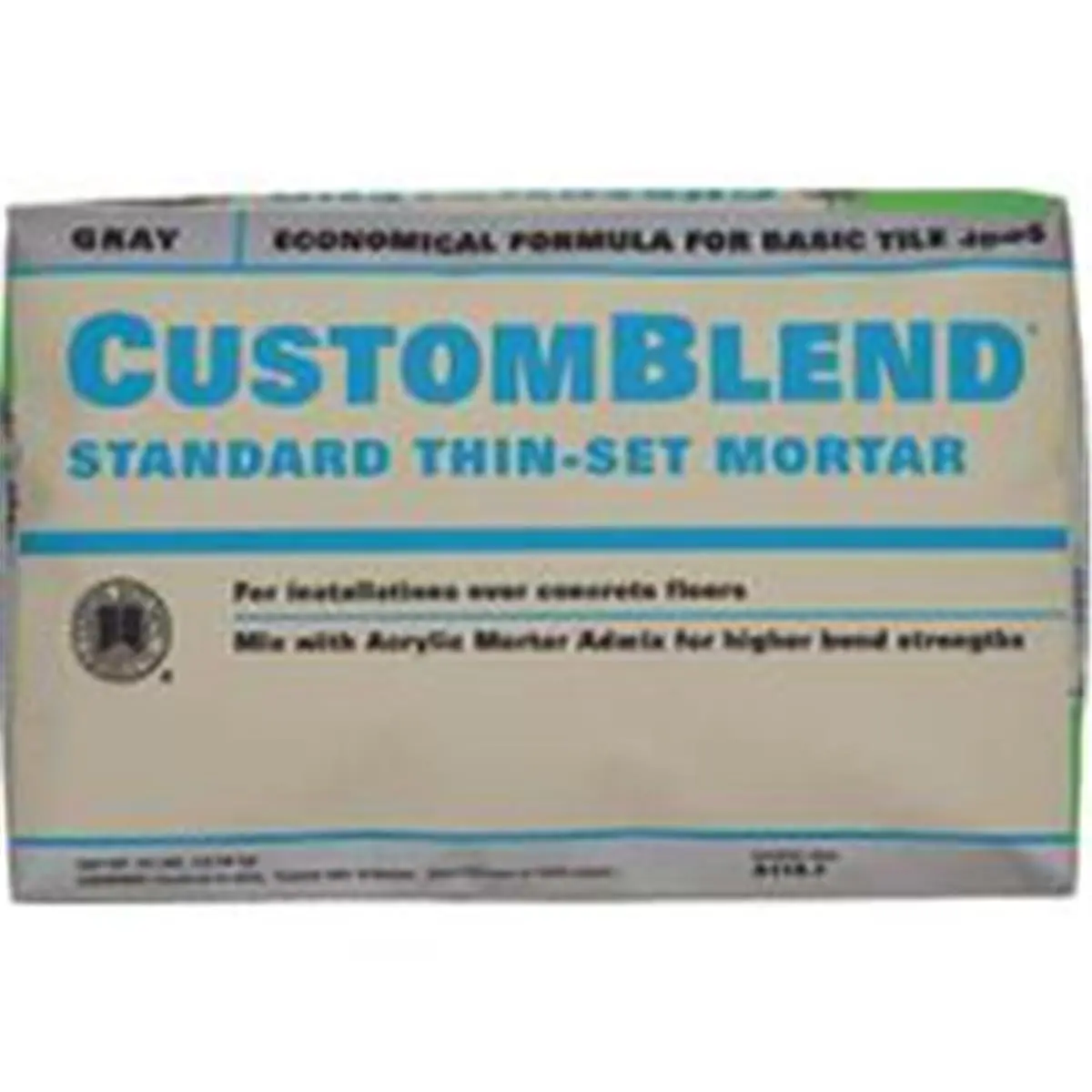 212 MAIN Custom Flex Creamy Gray Thinset Mortar - 50 lbs, Floor Use, Standard Economical Blend, High Performance, Meets ANSI A118.1 Without Additives, Setting Clay Pavers, Model CBTSG50
