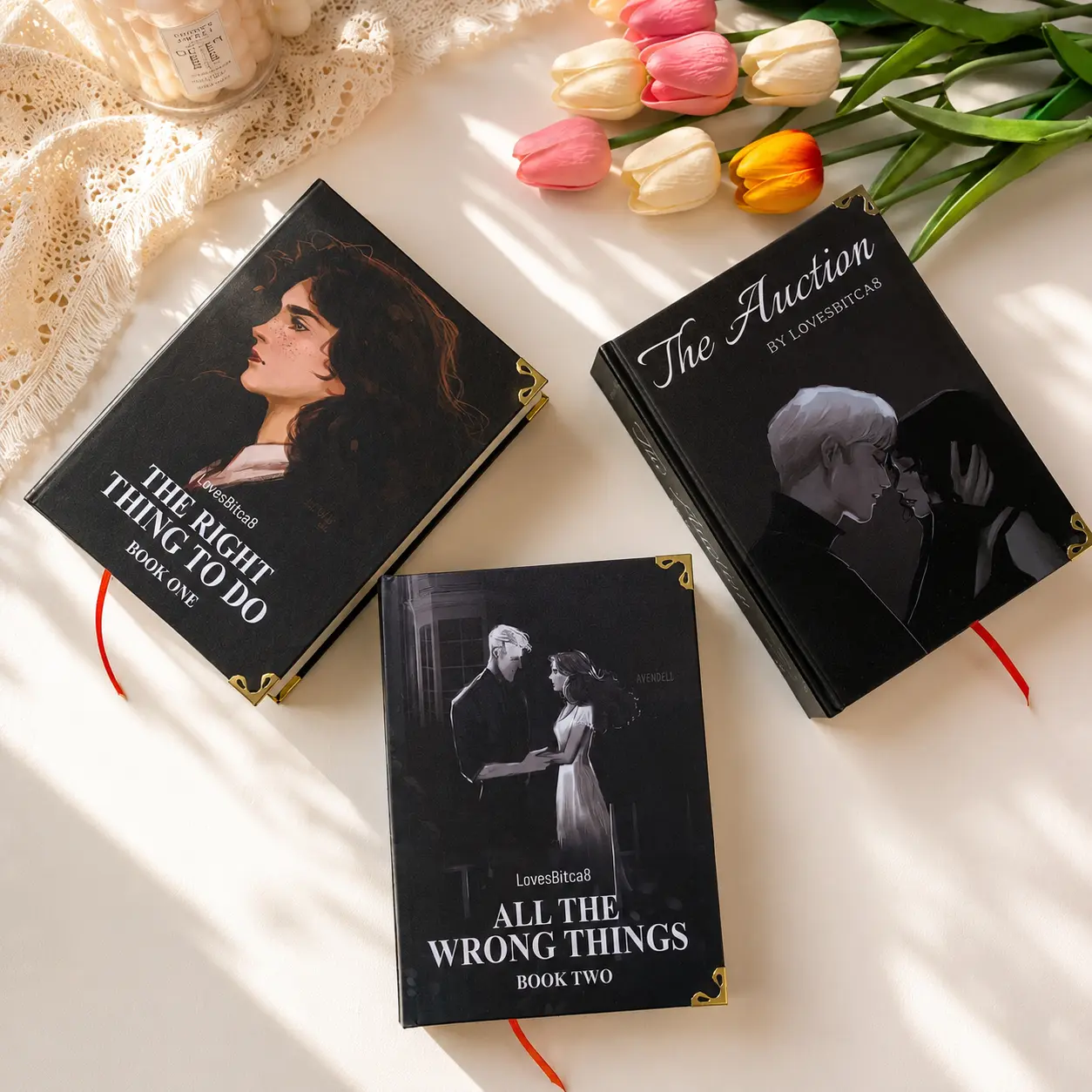 The Auction by LovesBitca8 3-Book Set | The Right Thing to Do & All the Wrong Things | Hardcover Collector Edition