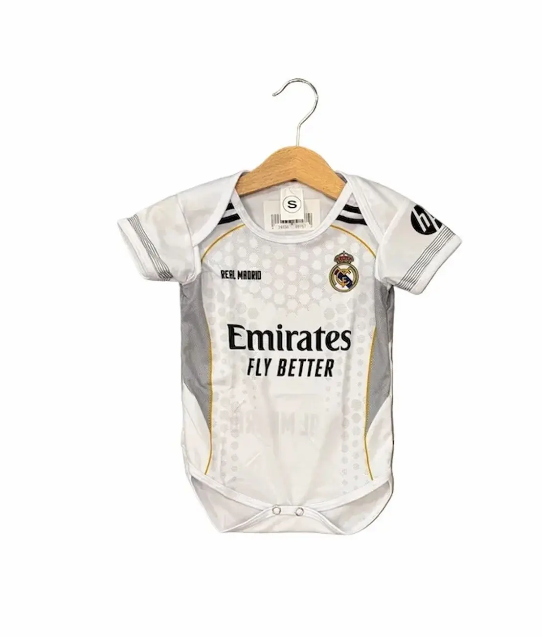 Real Madrid Home Baby Onesie Jersey E06