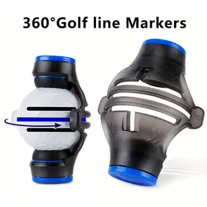 360° Golf Ball Alignment Marker Set – Works with Markers to Draw Reference Lines on Balls, Helps Align Putting Path