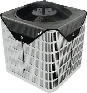 Air Conditioner Cover for Outside Units, 28 x 28 Inch Mesh Air Conditioner Cover - Heavy Duty Central Air Conditioner Cover Outdoor AC Unit Cover Portable AC with Multiple Functions Durable