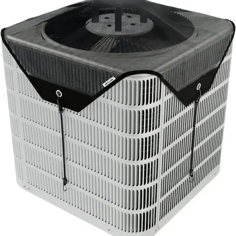 28x28 in Square Nylon Durable Mesh Outdoor Air Conditioner Cover - Easy to Use, Fits Central/Portable Outside AC Units, Eco-Friendly, Shields from Rain, Dust, Sun
