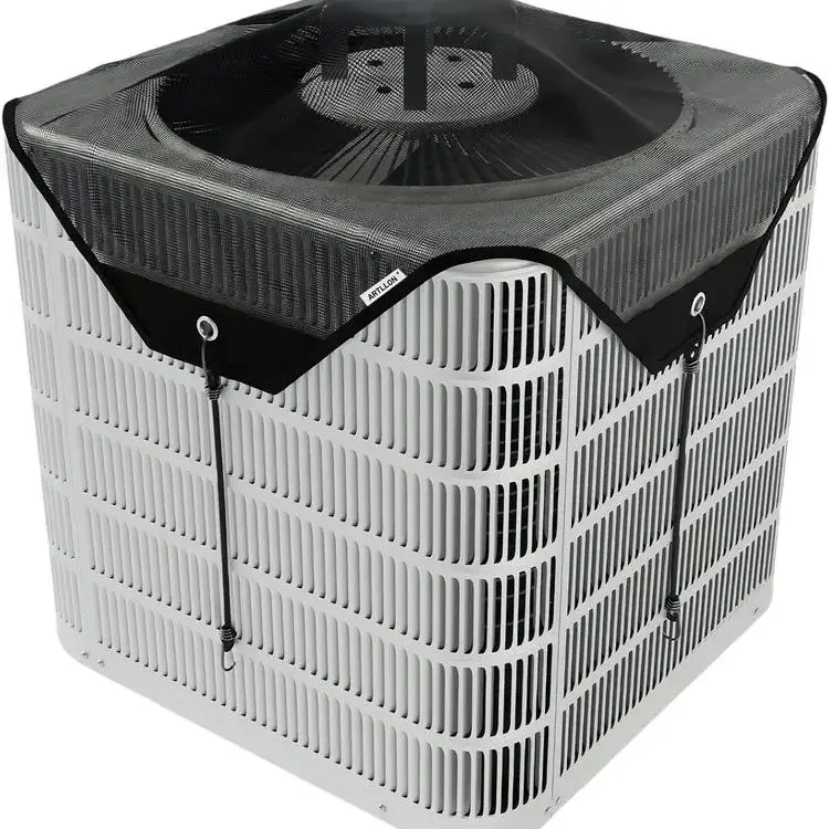 28x28 in Square Nylon Durable Mesh Outdoor Air Conditioner Cover - Easy to Use, Fits Central/Portable Outside AC Units, Eco-Friendly, Shields from Rain, Dust, Sun