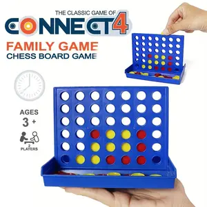Portable Foldable 4 Player Board Game, 1 Box 4 Player Strategic War Game, Family Entertainment Game, Ideal Gift, Strategy Board Game