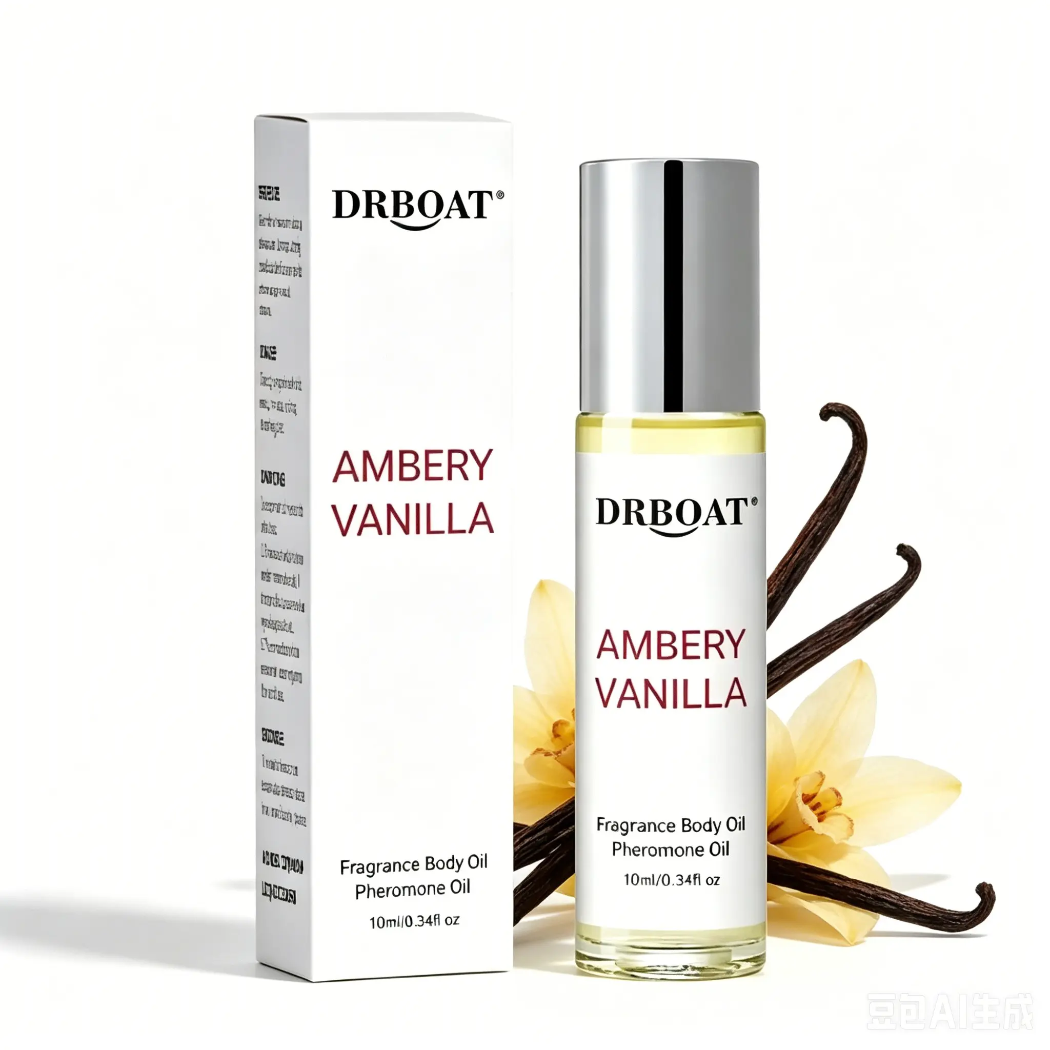 10ml Ambery Vanilla Pheromone Oil - Fresh Subtle Perfume Oil, Original Eau de Toilette, Fragrance Oil Traveling or Dating Bathroom Use.