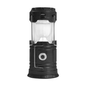 Solar Powered LED Camping Lantern, 1/2/4 Counts Collapsible Brightness Control Camping Light, Dual Charging Methods Hand Lamp for Hiking, Fishing, Emergency, Camping Accessory