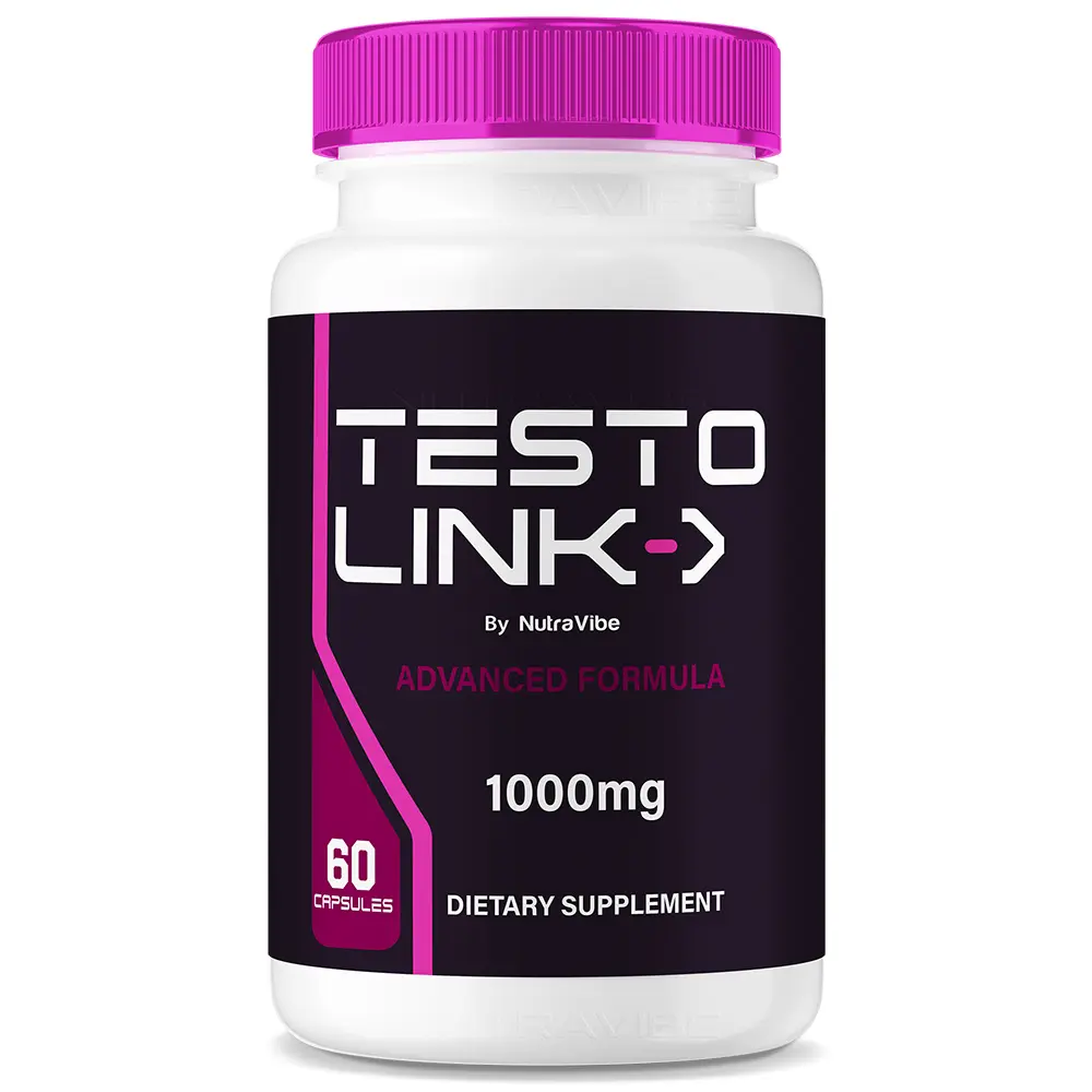 Testo Link Capsules - TestoLink Advanced Formula 1000mg Capsules with Natural Ingredients for Health & Wellness 60 Count