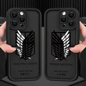 Anime A-Attack on T-Titan Phone Case Suitable for iPhone 17 16e 16 15 14 13 12 11 Mini Pro Max Air X XR XSMAX 8 7 Plus Anti Fall Protective Soft TPU Back Cover Accessories
