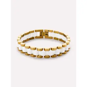 Watch Strap Bracelet - Ora Gold Ceramic