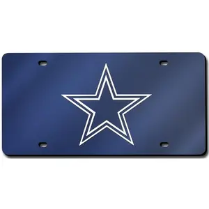 212 MAIN Custom Acrylic License Plate Cover - Laser-Cut, 6x12 in, Navy Sports Collectible Accessory, Acrylic Plate Cover
