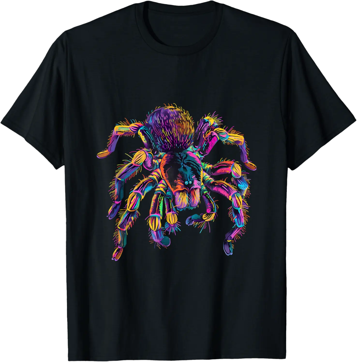 Tarantula Colourful Artwork Tarantula Lover Animal Art T-Shirt - Jessicabal Shop 87B0DC1BJ1VR