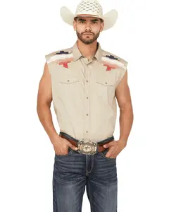 Cody James Men's Thunderbird Legends Cutoff Snap Western Shirt - Cjsu25w57-Tan