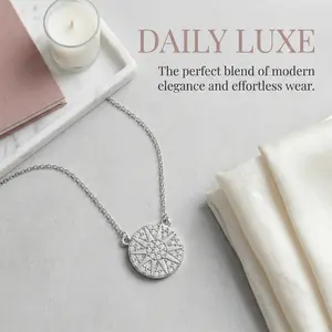 Sterling silver sun necklace summer retro style pendant necklace sunflower pendant high-end women's necklace