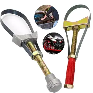 2026 NEW Auto Adjustable Oil Filter Wrench, Diameter-Adjustable Strap Wrench Tool for Car Oil Filter Removal and Automotive Repair Auto Car Diameter Adjustable Oil Filter Removal Strap Wrench Tool,Car Oil Filter Wrench