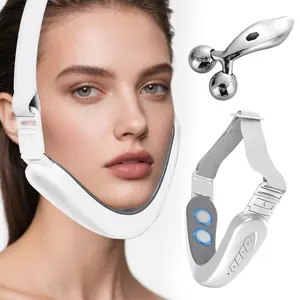 2Pcs Microcurrent Facial Slimming Device Set - Manual Massager, USB Rechargeable Face Lift Machine, Skin Care Beauty Tool, Ideal Gift for Women