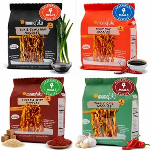 [HOT] Momofukus Instant Noodles – Five Restaurant-Quality Flavors, Irresistibly Rich (each flavor includes 4 small packets)