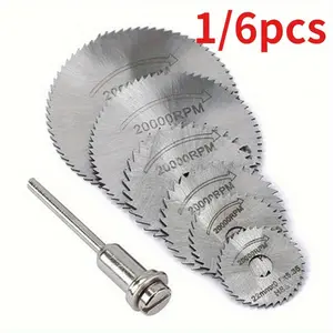 1 Set Mini Circular Saw Blade, Hss Cutting Disc Rotating Drilling Tool Accessories For Wood Plastic And Aluminum