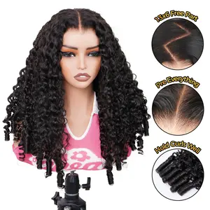 [NEW IN] OQ HAIR 220% Density Burmese Curly Wig 13X6 Full Lace Front Wig Human Hair Pre Plucked Pre Cut Wear Go Glueless Wig With Drawstring