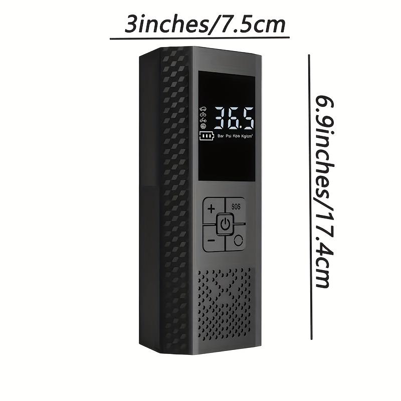 150PSI Portable Air Pump - Equipped with Digital Pressure Gauge, LED Light, USB Charging and Rechargeable Lithium Battery, Wireless Design, Suitable for Cars, Bicycles, and Balls, Air Compressor, Portable Tire Inflator, Automotive Tire Inflator