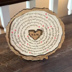 15 Reasons I Love You' Wood Gift – For Anniversaries, Valentine's, or Just Because
