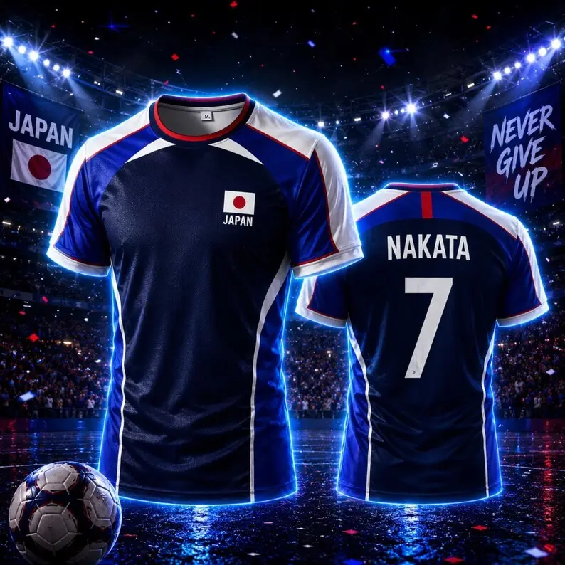 Captain Tsubasa Ozora #10 Japan Soccer Jersey Anime Cosplay Sports Shirt Premium Quick Dry Athletic Mesh Tee Unisex Streetwear Otaku Gift Idea