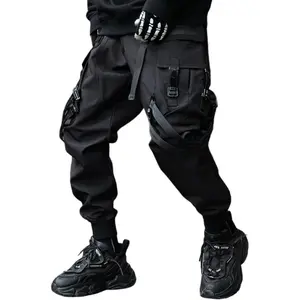 XYXIONGMAO Men'S Techwear Pants Japanese Streetwear Goth Black Cargo Pants Men Jogger Fashion Tripp Cyberpunk Pants