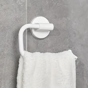 Self-Adhesive Towel Bar, No-Drill Design for Easy Installation, Ideal for Bathrooms & Kitchens, Bathroom Accessory, Durable Material for Daily Use, Bathroom Organizing Accessories