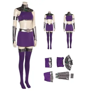 Koriand'r Cosplay Costume Adult Women Fantasia Vest Skirt Roleplay Outfits Halloween Carnival Party Disguise Suit