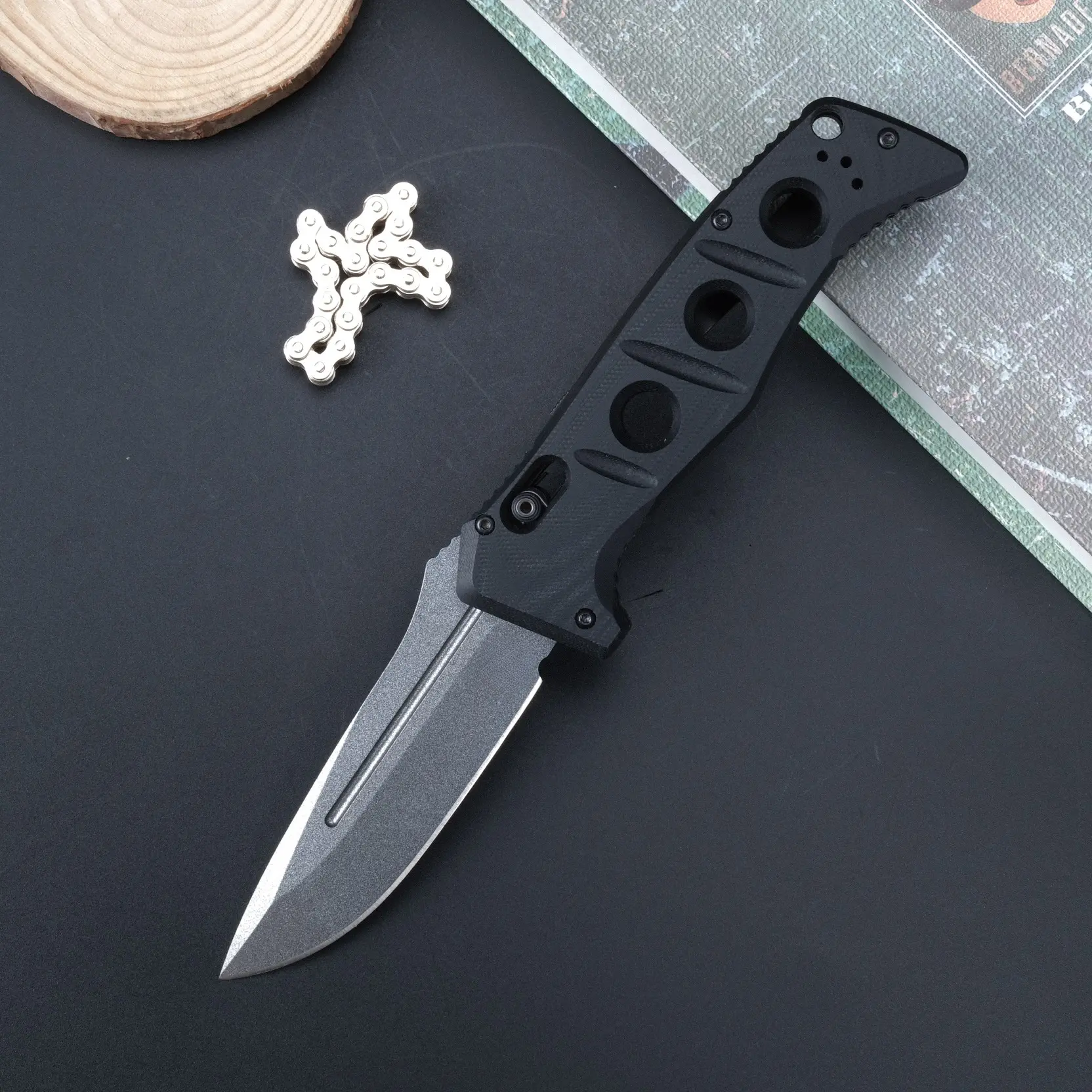 2750S portable folding knife, G10 handle, CPM high hardness corrosion-resistant powder steel, outdoor driving, camping, fishing EDC tool, portable tool, best gift.