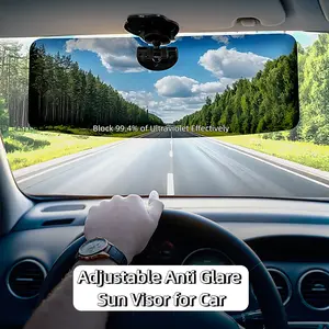Car Visor Extender Sun Blocker Anti-Glare Sun Visor Extender Car Visor Extension for Night Driving, Universal Angle Adjustable UV 400 Protector