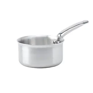 ALCHIMY 3-ply Stainless Steel Saucepan: 8"