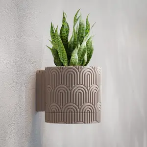 Modern Wall Planter | 3D Printed Geometric Hanging Plant Pot
