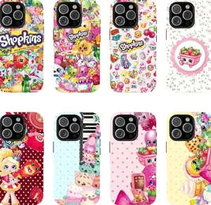 Shopkins Cartoon Print Phone Case, Compatible with iPhone X, 11, 12, 13, 14, 15, 16, 17 & more