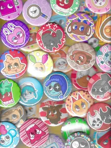 Dandy’s World Pin Buttons, Stylish Collectible Pins, Unique Fashion Accessories, Badge Flair, Perfect Gift for Fans and Collectors, Cool Pin Buttons, Pins For Backpack, Backpack Accessories!