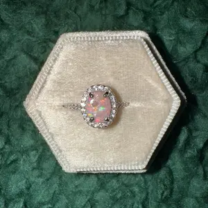 Oval Halo Cremation Ring